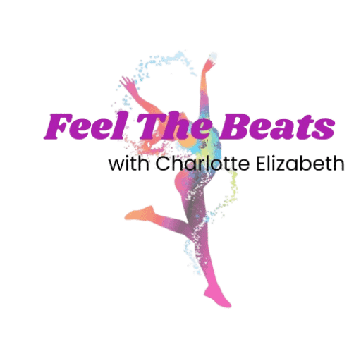 cropped-Feel_The_Beats_logo-removebg-preview.png Feel The Beat Logo made up of a multicoloured dance silhouette jumping in the air. The words 'Feel The Beats' in Purple are written over the top and underneath that in black reads 'with Charlotte Elizabeth'